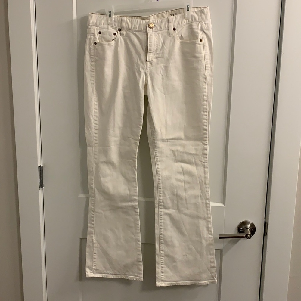 J. Crew White Bootcut Jeans Size 31S